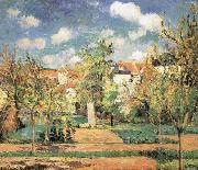 Camille Pissarro Pang plans under the sun Schwarz oil painting reproduction